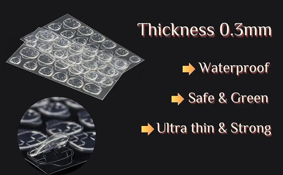 QUANYAN High Polymer Jelly Glue for Nails - Waterproof Adhesive