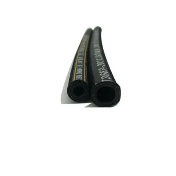 High Pressure SAE 100 R1 R2 Hydraulic Hose Manufacturers' Colorful Wrapped Surface NBR Rubber Hoses with Cutting Service