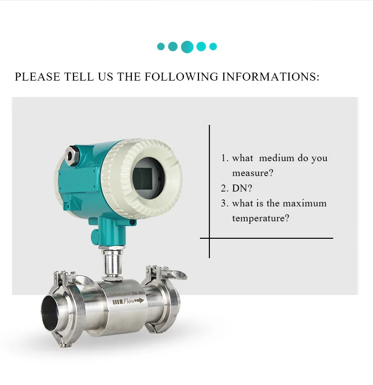 Water and alcohol flow meter flowmeter for measuring edible oil