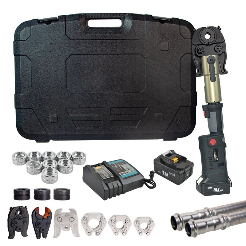 GES-1550 Battery Electric 3-in-1 Hydraulic Tool Cable Crimping Tool Cable Cutting Copper Pipe Plumbing Press Fitting Tool