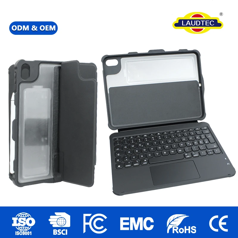 Laudtec Rugged Keyboard Case with Pencil Holder & Multi-Angle Drop-Proof Stand, RoHS Certified, Ideal for iPad A16 Classroom
