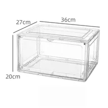 Wholesale Custom Plastic Shoebox Clear Acrylic Shoe Container Box Packaging Box Display Case With Customized Logo Sneaker Box