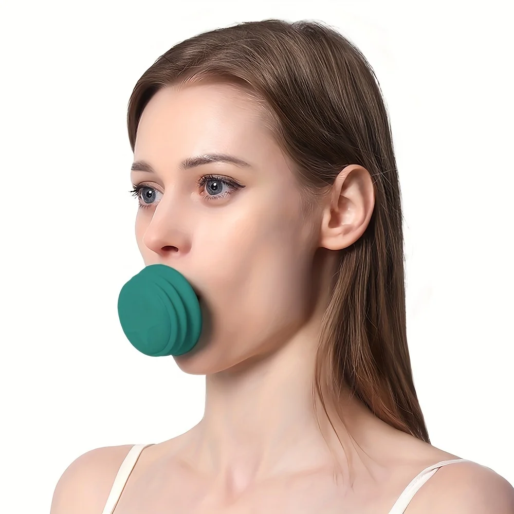 Facial Muscle Exerciser for Firming Skin for Women's Face Neck and Jaw Portable Silicone Facial Exercise Machine for Lifting up