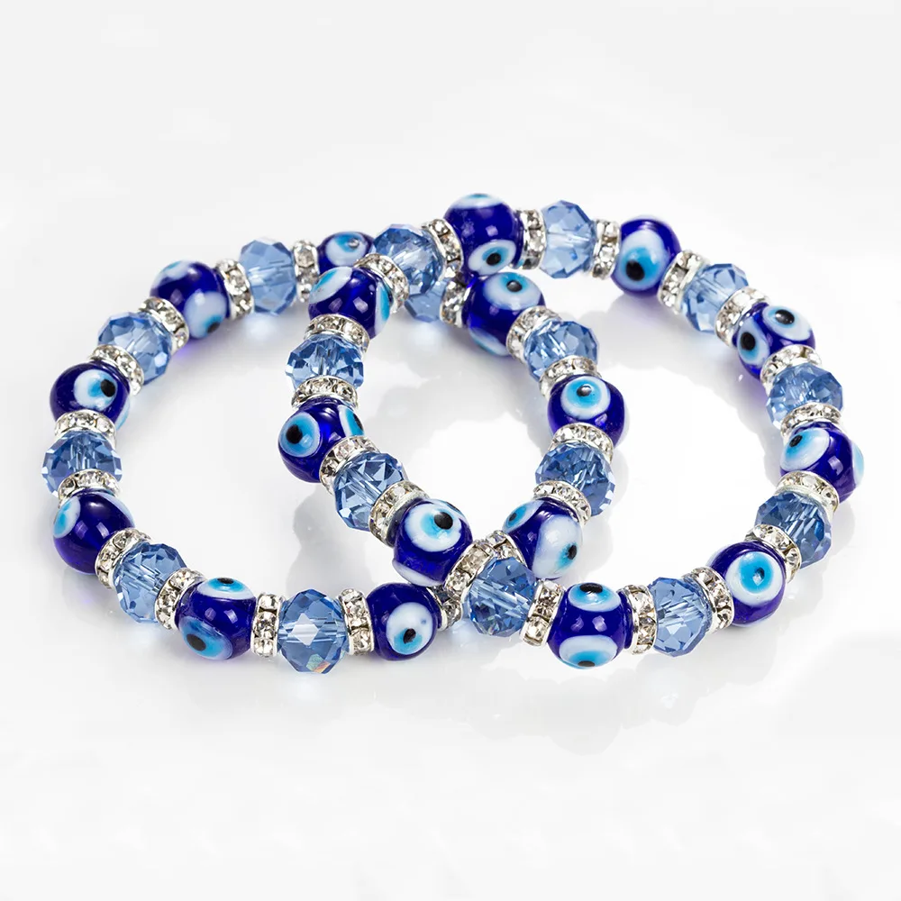 blue eye bead bracelet