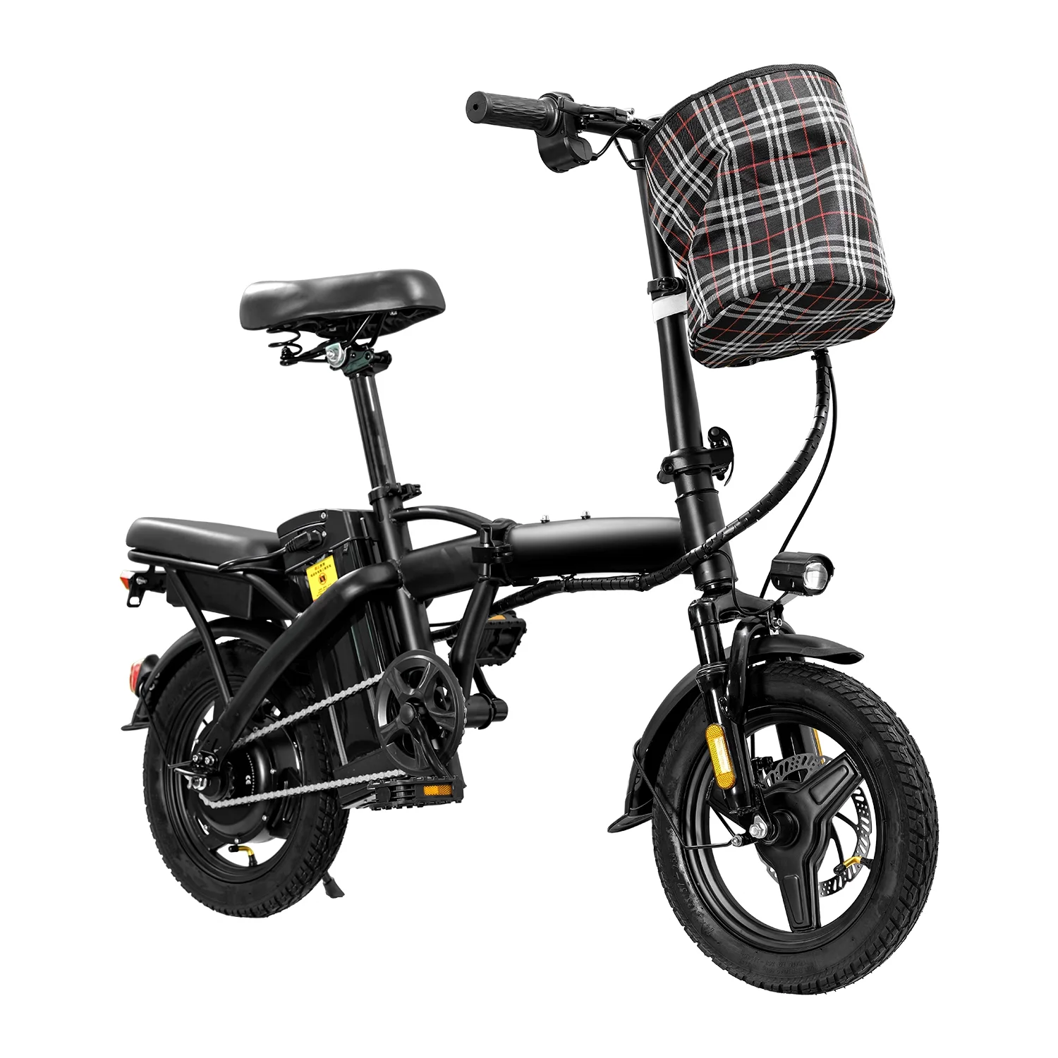 T5 US Warehouse Delivery Electric Scooter With Front Basket Front and Rear Double Disc Brakes 14 Inch Tire E Scooter