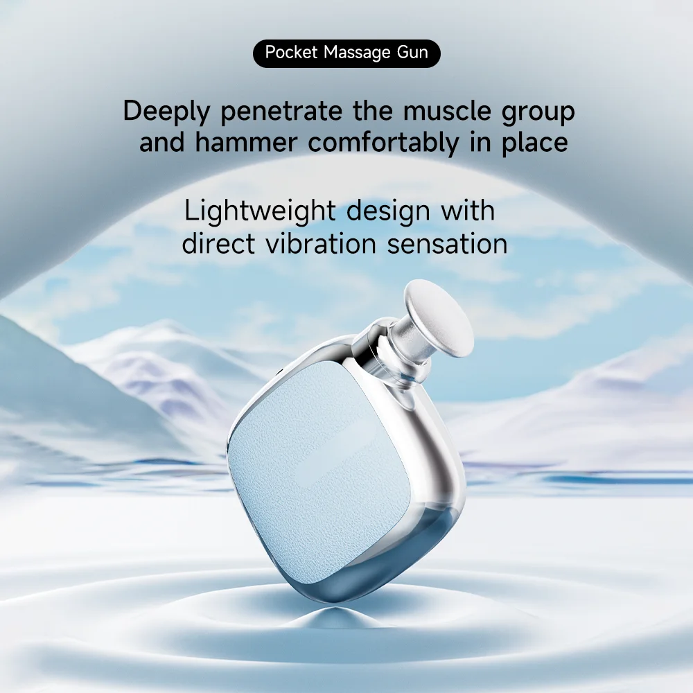JIANCHAO Mini Massage Gun Pocket-Sized Small Massage Gun Deep Tissue Portable Percussion Massager for Travel Gym Women Men