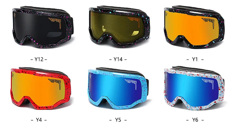 2022 Stylish Best Mirrored Anti-fog Outdoor Sports Snowboard Goggles ...