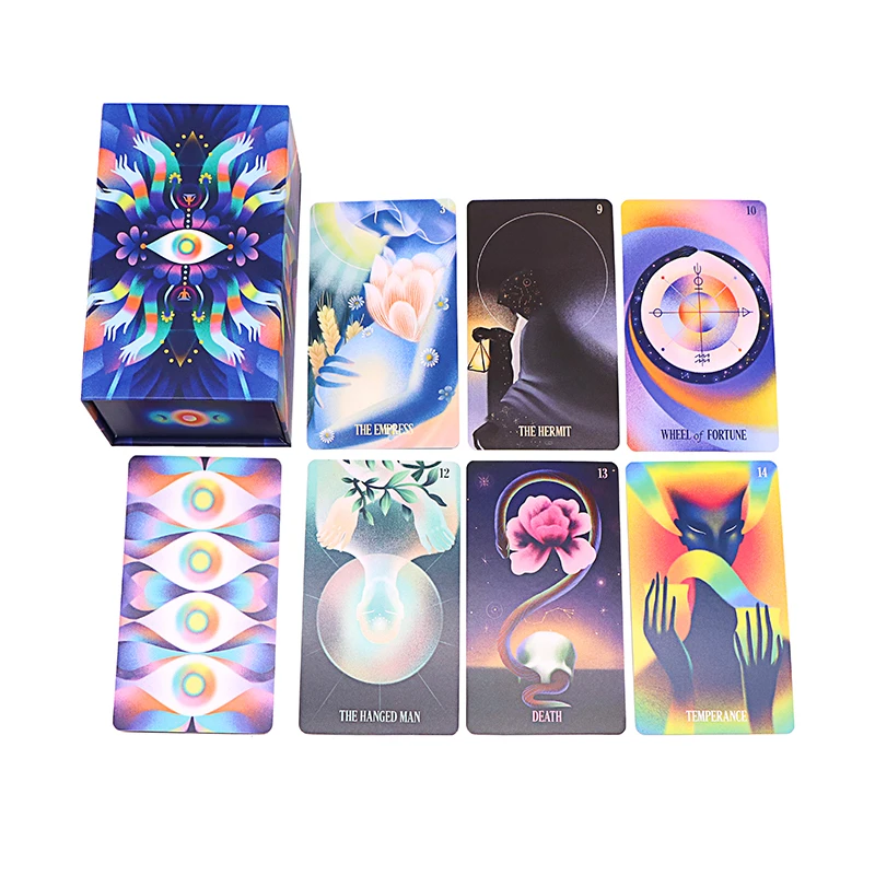 Custom Silver Gilded Edges Tarot Laser Oracle Cards Wholesale Funny  Printing Logo Affirmation Deck Holographic Tarot Cards