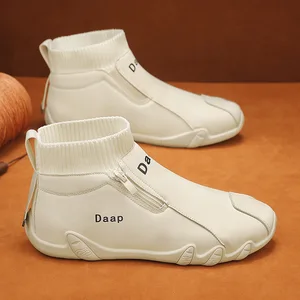 New High-Top Casual  Shoes Size 39-47 Breathable Waterproof Spring Design Anti-Slip Outdoor Hiking