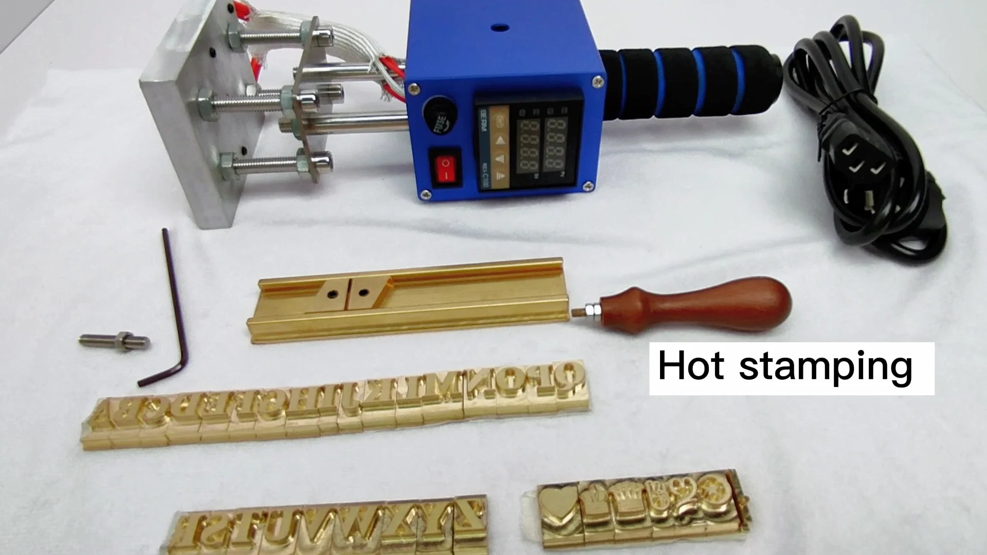 Custom Label Logo Branding Electric Soldering Embossing Iron Metal