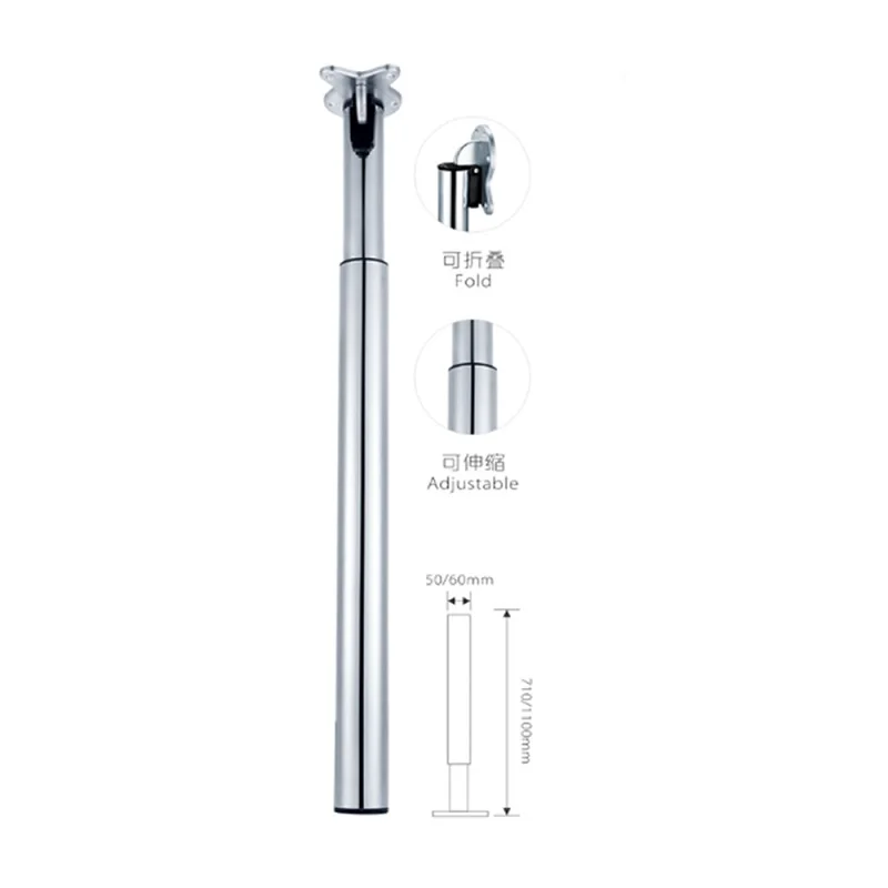 RV Table Telescopic Leg with Folding Function for the Trailer and Campervan