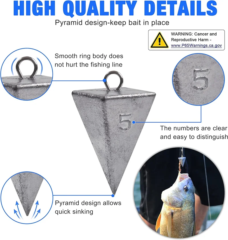 Bullet Fishing Sinkers Weights for Saltwater Surf Fishing Gear Tackle 8oz 6oz 5oz 4oz 3oz 2oz 1oz