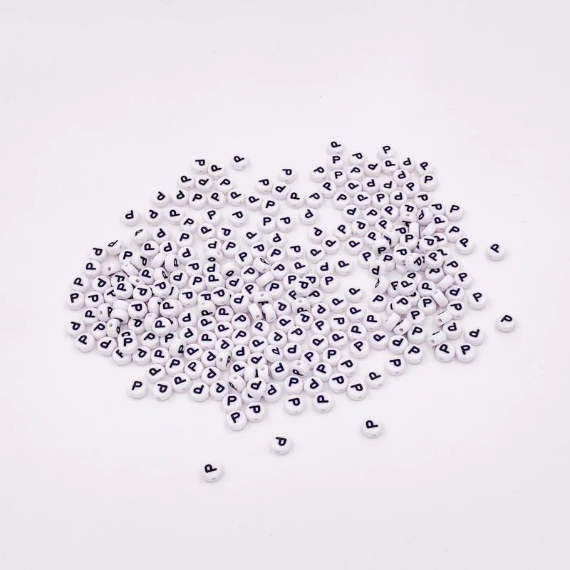 1000pcs 4*7mm Acrylic Round Letter Beads For Hanmade Jewelry Making DIY Bracelet 