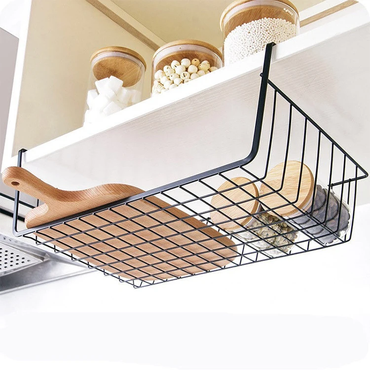 Multipurpose Hanging Under Shelf Cabinet Storage Basket Cabinet