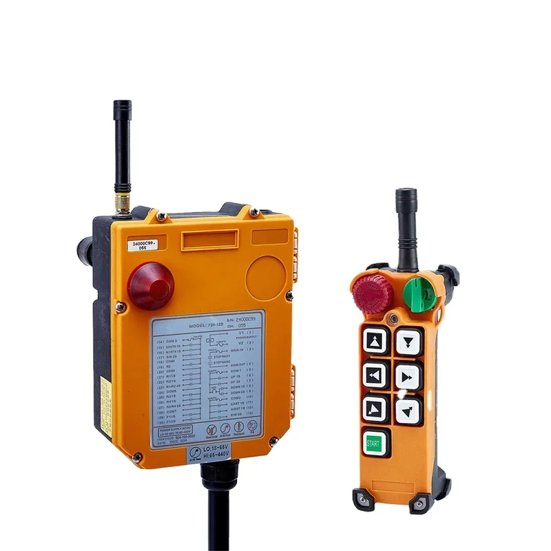 F24-6D Telecrane TELEcontrol UTINGFernbedienung Remote Controller/Drahtlose Schaltanlage Druckknopf/Industrielle Fernbedienungen