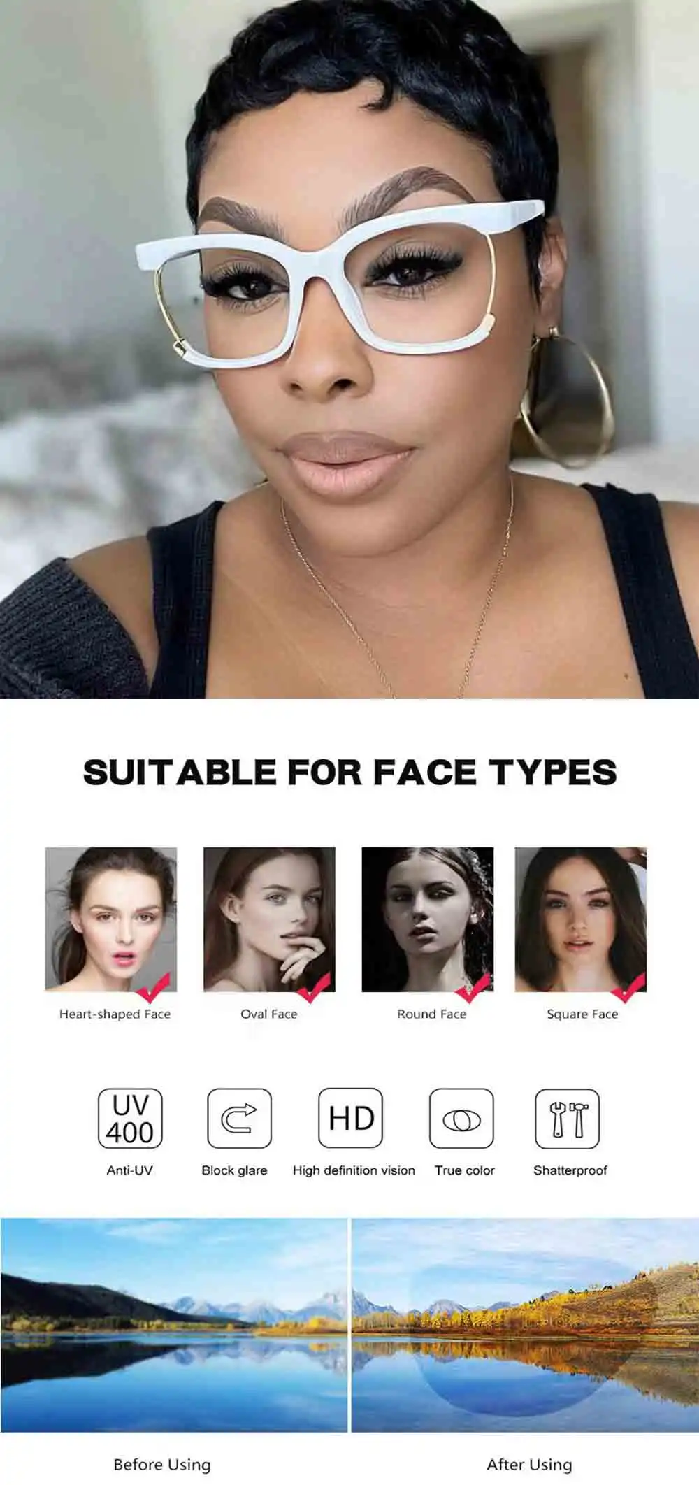 Fashion Optical Computer Eye Glasses Tr90 Frame Anti Blue Light Glasses