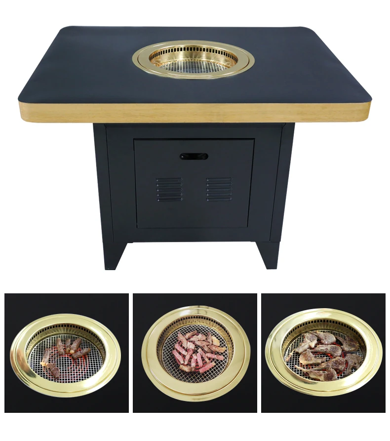 Pinnovo Korean Bbq Grill Table Electric Copper Electric Korean Bbq ...