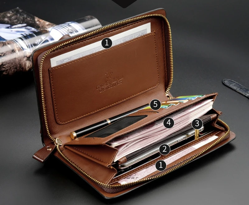 Classic Genuine Leather Fashion Purse Business Coin Bag Men Wallet - China Men  Wallet and Bag price
