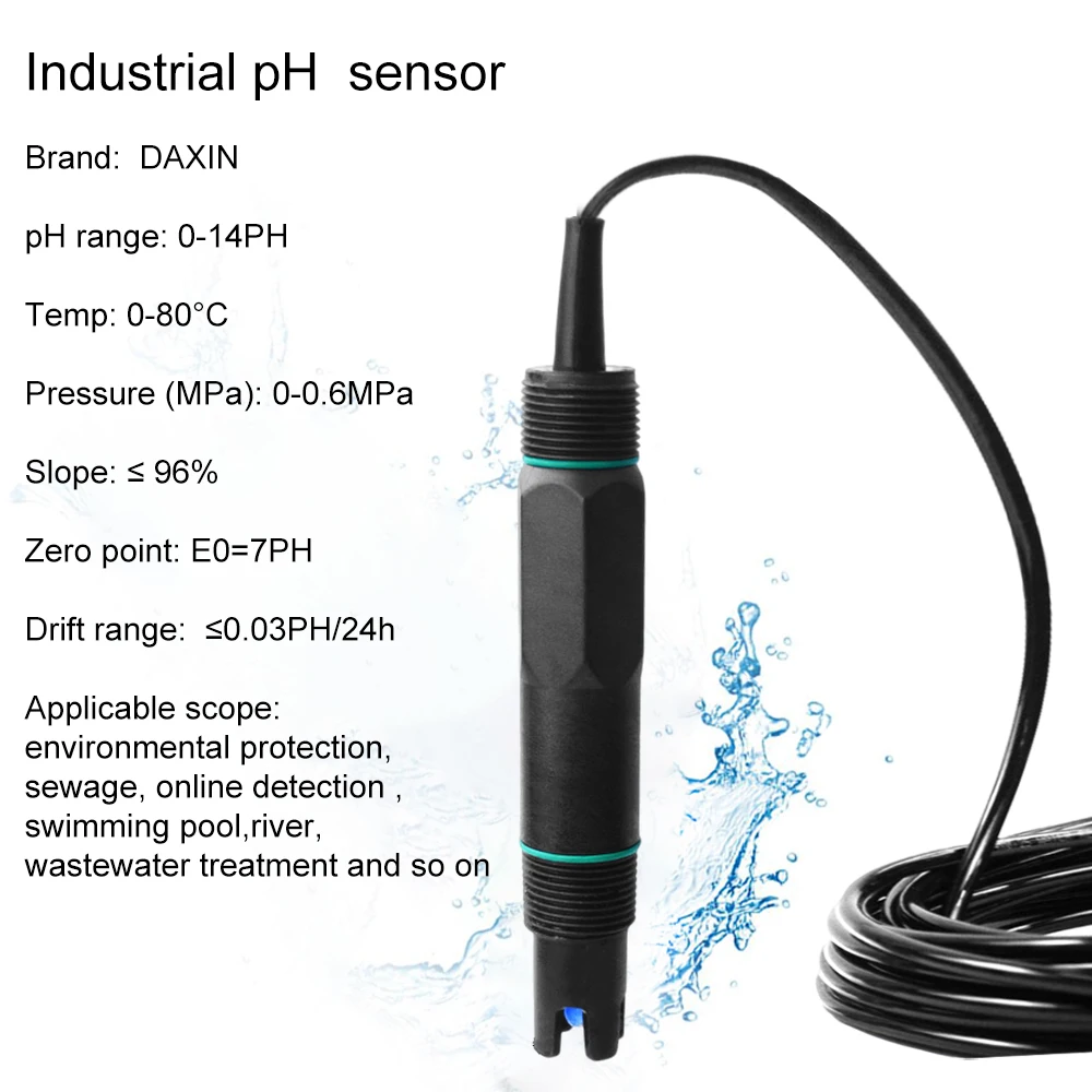 Industrial Online Multi Water Quality Monitoring Combination Ph Sensor ...