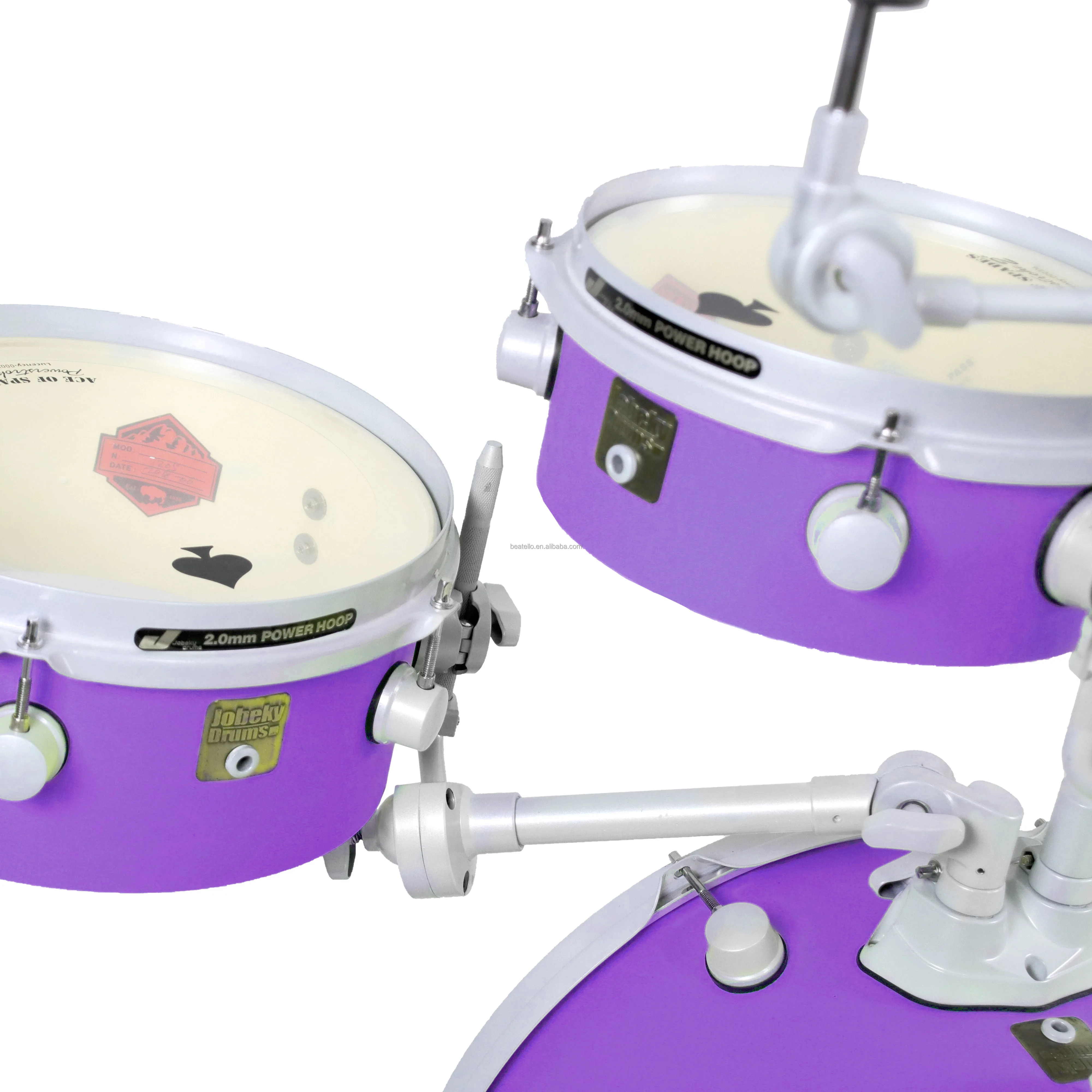 Beatello JBk 5-Piece Mini Drum Set - Professional Snare Drum Kit for ...
