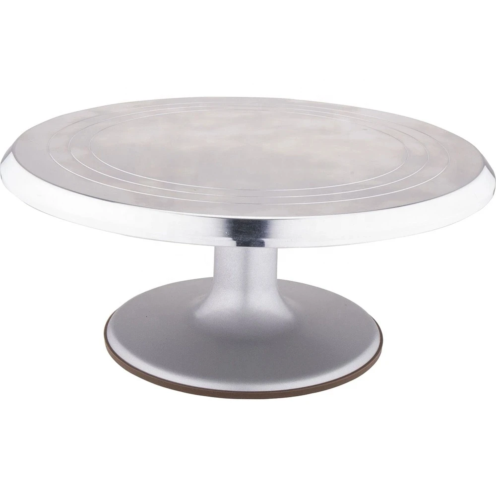 Cake Decorating Table Aluminum Alloy Stand Rotating Turntable