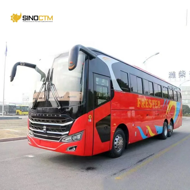 Left Hand Drive Luxury 55 Seats Used Coach Bus With Toilet Air
