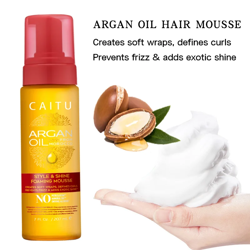 Best Products Private Label Argan Oil Curly Wig Hair Mousse Styling