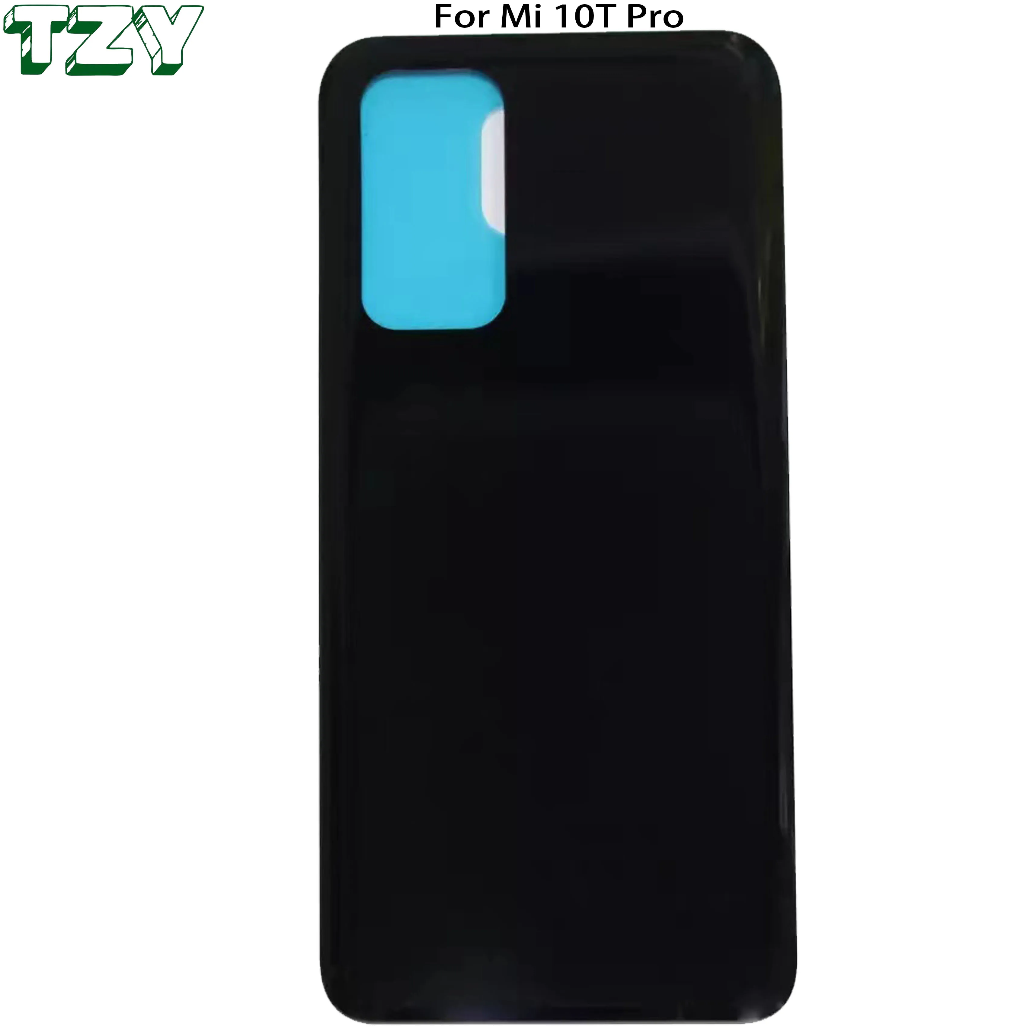 Задняя крышка батарейного отсека телефона для Xiaomi Mi 10T Pro Корпус задний корпус двери стеклянные запасные