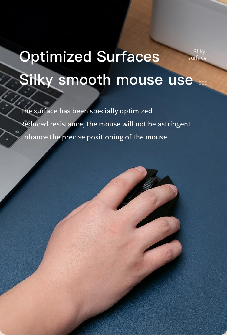 Leather mouse pads oversized dirt-resistant double-sided available leather office computer desk pads small batch customization