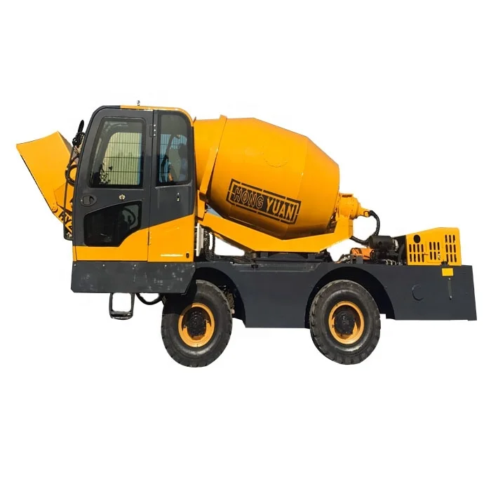 Free Shipping 4m3 Self-loading Concrete Mixer Truck China Brand Concrete Mixer Machine with 4m3