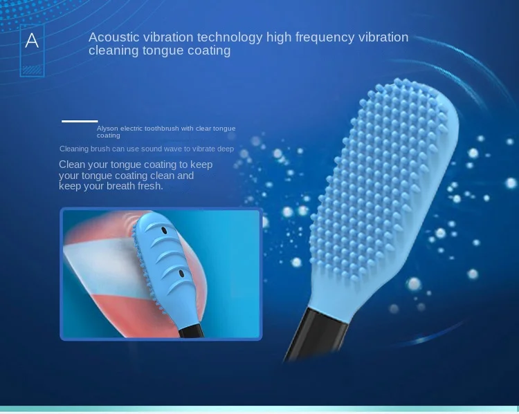 2023 Manufacturer Wholesale cheap electric toothbrush head tongue cleaner brush head tongue scraper cleaner  for philips Xiaomi details