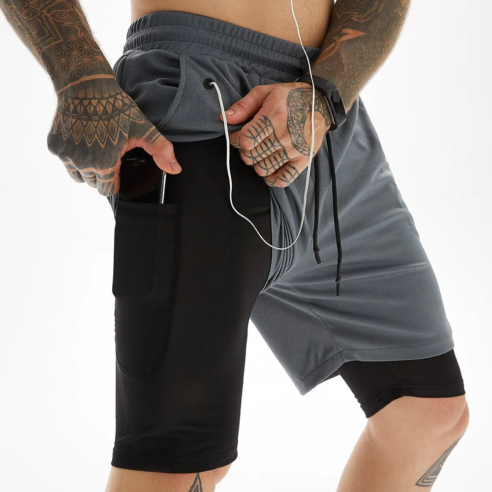 mens running shorts with built in compression