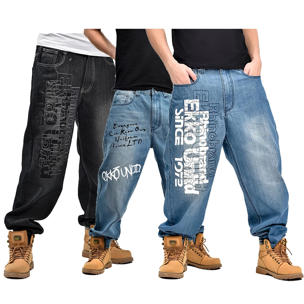Generic Mens Jeans Pants Hip Hop Trend Streetwear Jogging Pants Casual   Best Price Online  Jumia Egypt