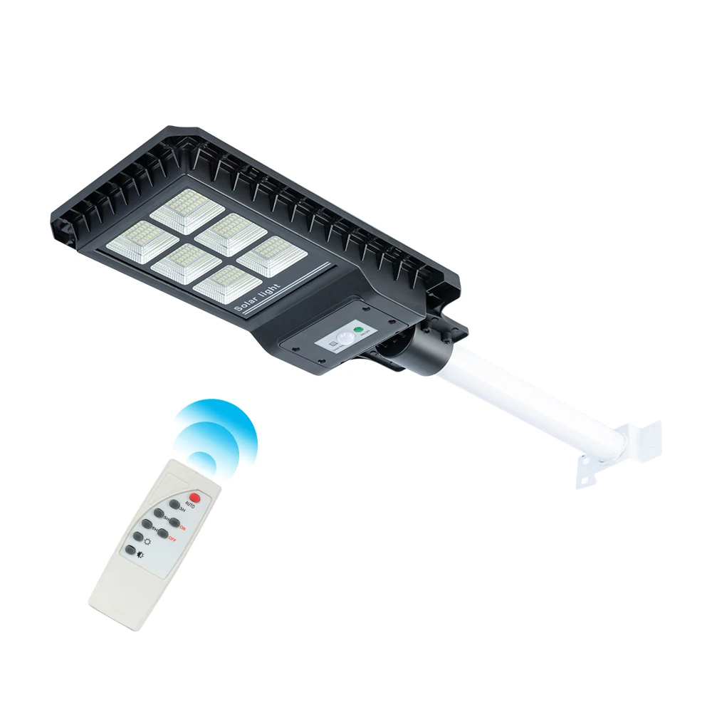 new style all in one solar powered light control sensor for street light with battery and remote control