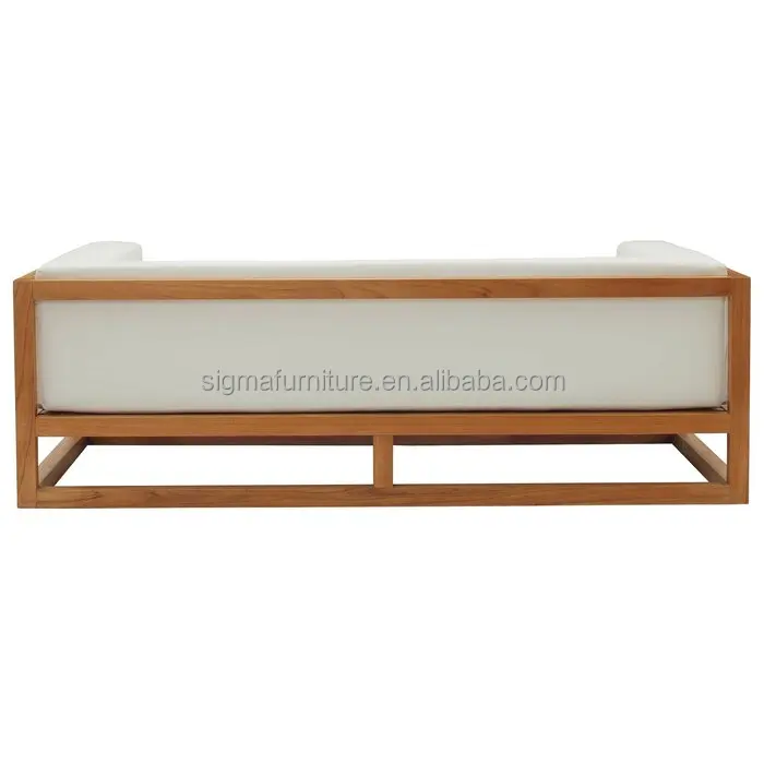 outdoor wooden garden furniture patio sets garden 3 Piece Teak Sofa Seating Group sofas sectionals with Cushions