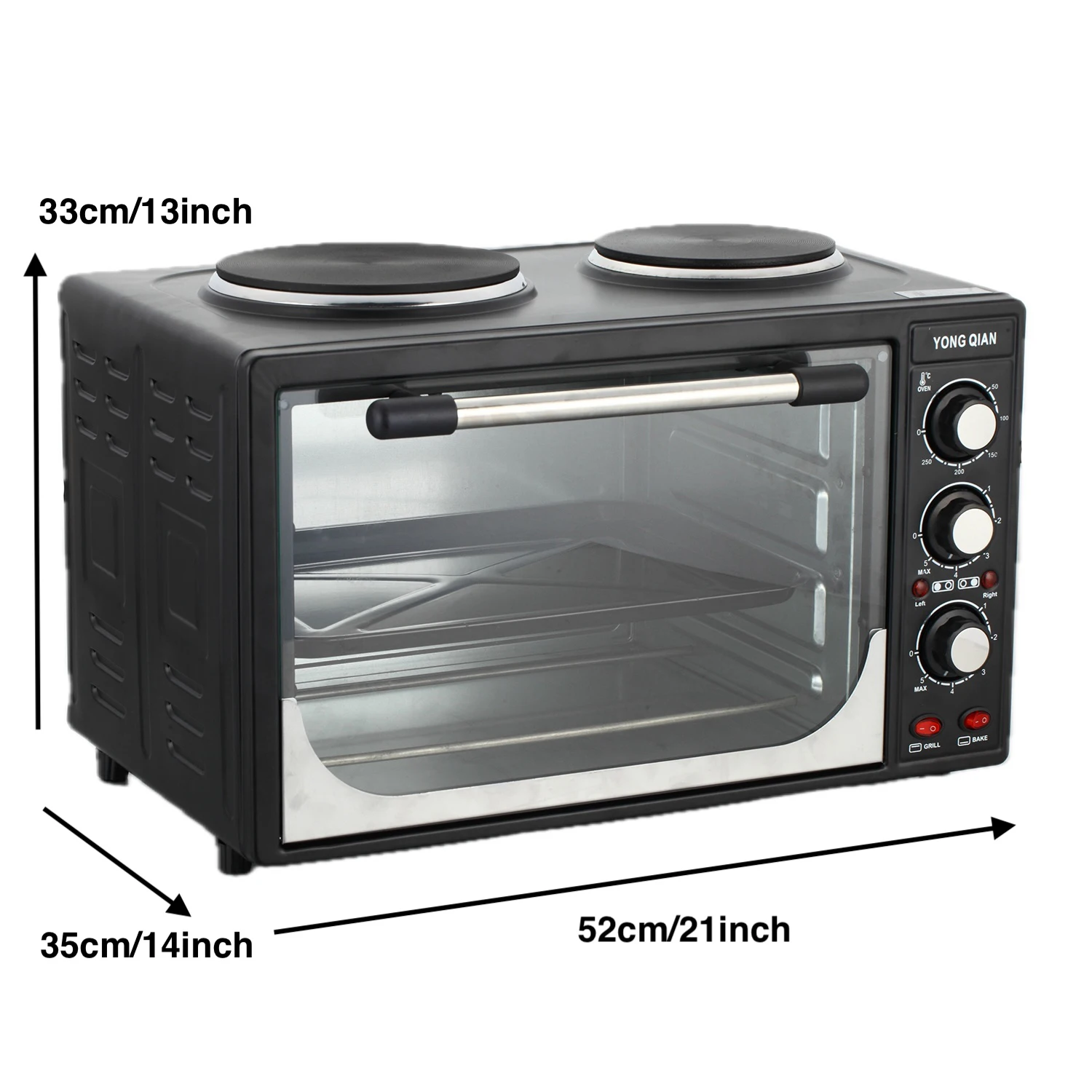 YQ-30L-1 New Arrival Home Appliance Mechanical Timer Control Electric Double Deck Electric Bread Oven