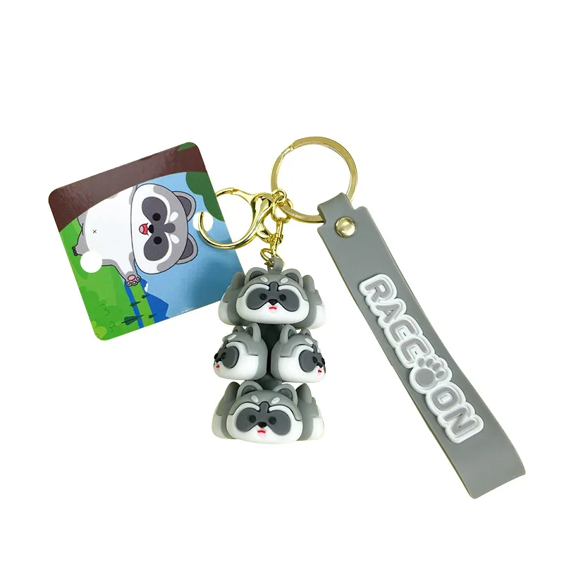 Custom 3d Soft Pvc Keychain Small Animal Laminated Keychain/Soft Rubber Keychain/silicone Key Ring
