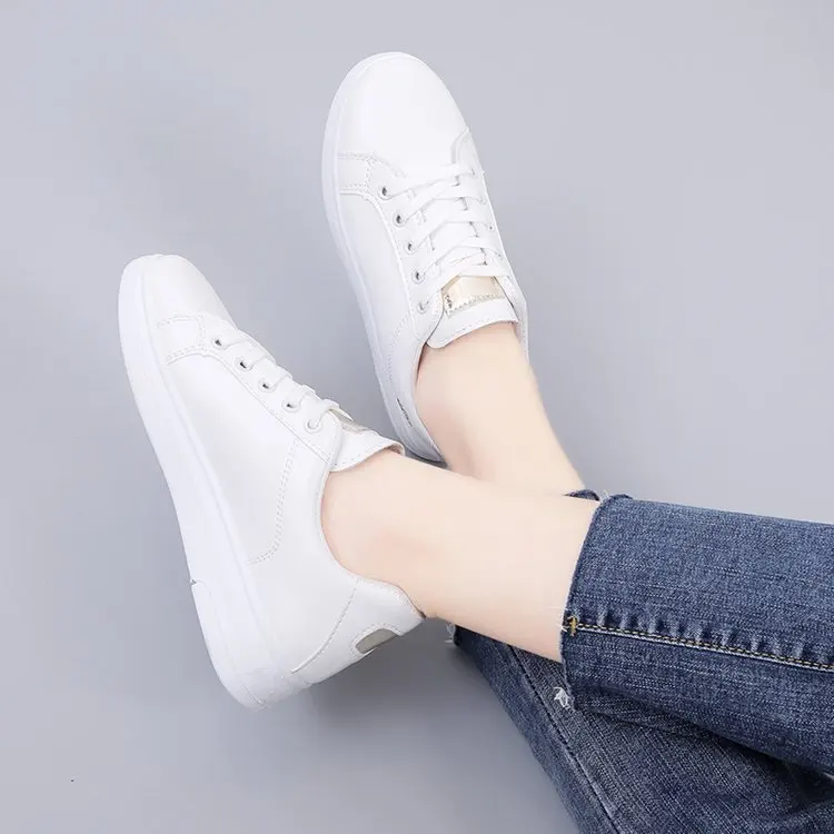 Women's Casual Board Chunky Sports Shoes New White Soft Features Fashionable Sneakers fo aperçu 4