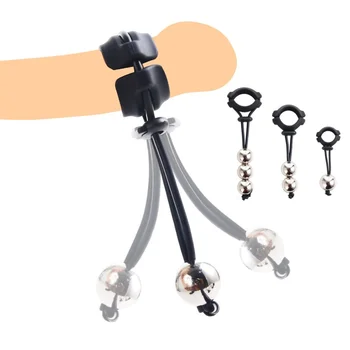 Weight Metal Penis Stretcher Balls 3 Size Heavy Penis Physical Exercise Device For Male Cock Extender Delay Ejaculation