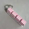 Cuadrado de rejilla de polvo pbt con base blanca de cuatro teclas