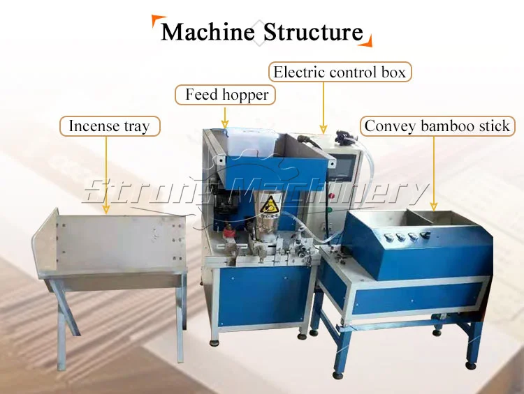 Multifunctional Cone Incense Bamboo Extruder Maker Machine Automatic Incense Sticks Making Machine in Vietnam