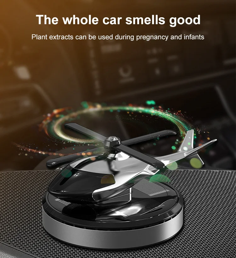 New Design Solar Power Energy Car Air Freshener Helicopter Car Perfume ...