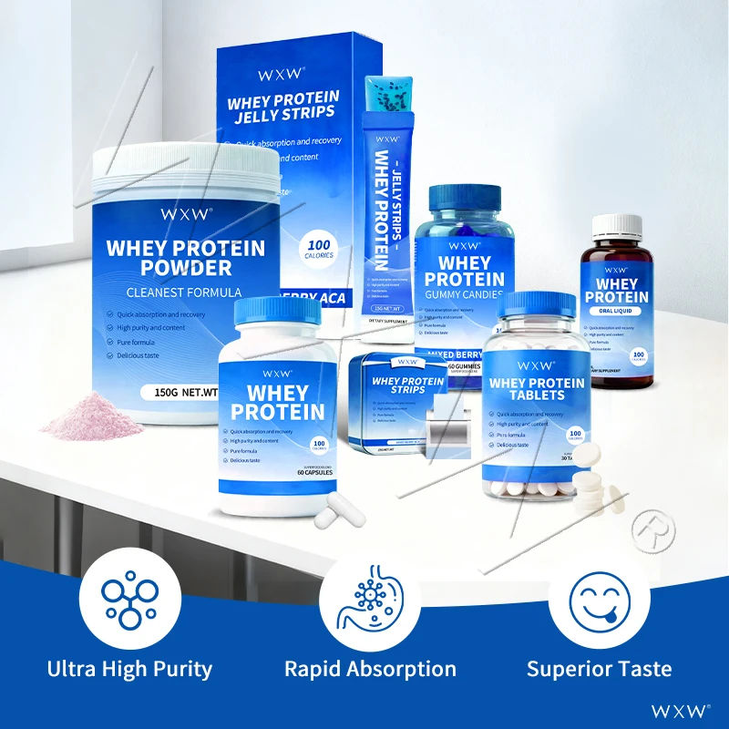 Private Label Whey Protein Isolate Strips Fast-Dissolving for Pre/Post Workout Recovery - Image 2