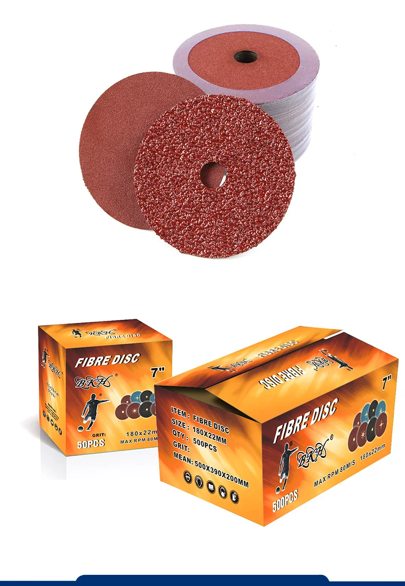 Bkh Abrasive Fiber Disc 5 Inch Sanding Paper Grinding Abrasive Fibre