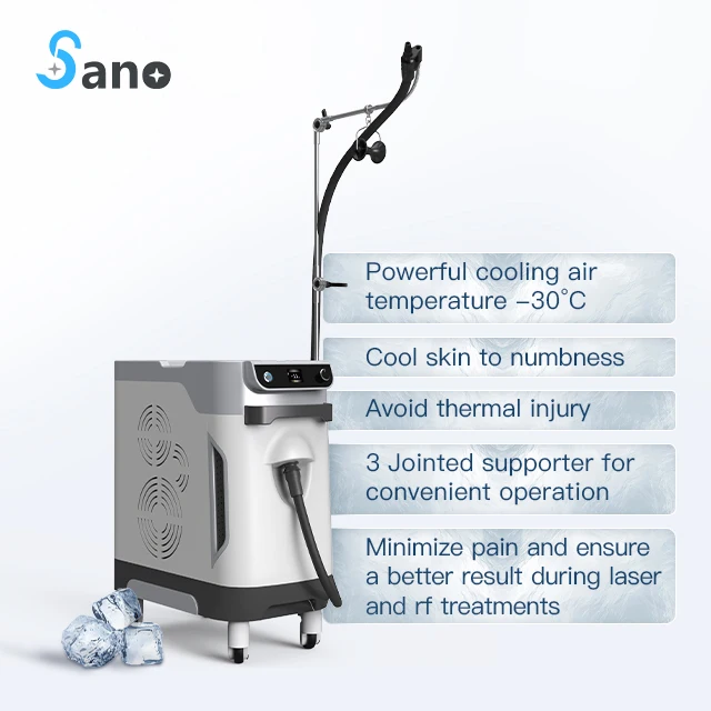 -30c Zimmer Chiller Cryo 6 Therapy Cold Air Skin Cooling Machine for Laser Treatment /Zimmer Cooling Machine