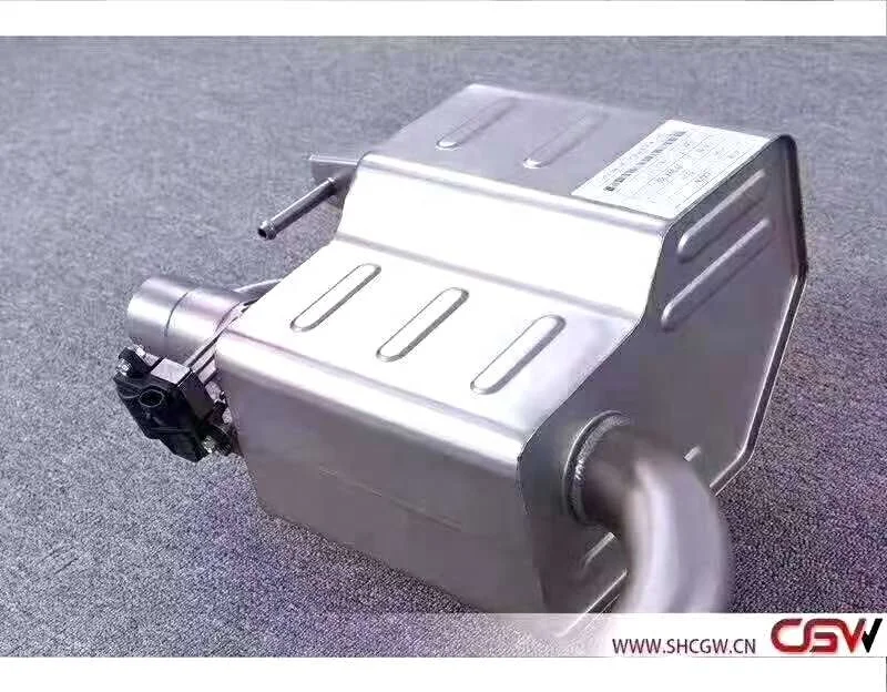 CGW Customized SS 304 Cutout Catback Exhaust Pipe Muffler for Benz Mercedes AMG W205 C300