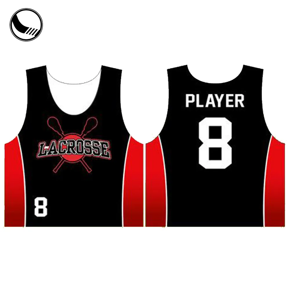 BETHERIVAL College Sublimation Custom Box lacrosse Jersey Uniforms