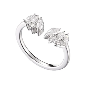 Custom Factory S925 Sterling Silver Rings Classic Horse's Eye Moissanite Ring Twinkle Engagement Wedding Fine Jewelry Rings