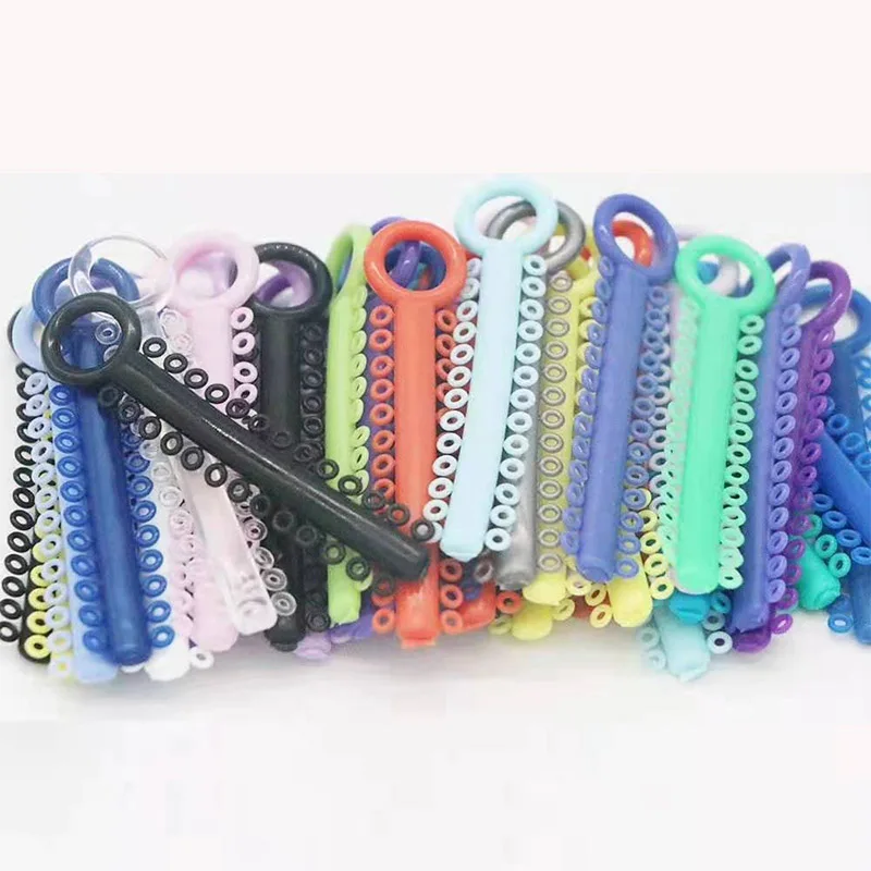Ligature Ortodontiche Lanjing Elastici Staffe Dentali 1040 Fasce Elastiche Ortodontiche Per Apparecchio - 36 Colori, Legatura Per Bracket Elastici Ortodontici Rete Per Borse Uncinetto