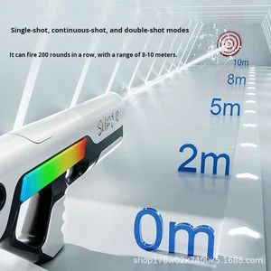 Cross-Border New Space Electric Large-Capacity High-Pressure Plastic Youth 7-14 Fully Automatic Continuous Firing Gun Toy